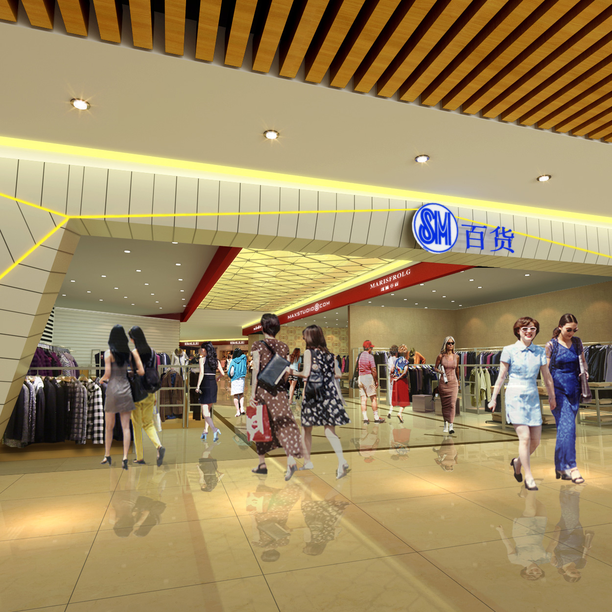 淄博盛名吉成百貨有限公司監控、背景音樂、綜合布線項目